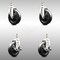 Service Caster 5 Inch 316SS Soft Rubber Wheel Swivel 10mm Threaded Stem Caster Brakes, 2PK SCC-SS316TS20S514-SRS-M1015-2-TLB-2 - alternate 1